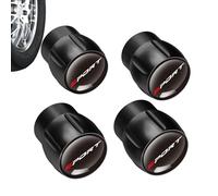 Tapones de vástago de válvula de neumático, tapas de válvula de aire de neumáticos de automóvil,4X tapones de vástago de válvula de neumático de automóvil de aleación de aluminio | Tapa del núcleo de