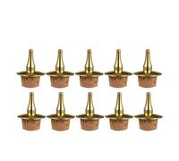 Tapones de vino, 10 piezas, tapón for botella esencia amarga, goteador licor, tapas, herramientas barra for mantener fresco el y champán(Gold)