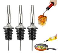 Tapones de vino 36 Uds tapón botella acero inoxidable dispensador vertedor for aceite licor alcohol tapa vidrio mantiene fresco