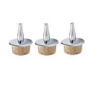 Tapones de vino, 6 piezas, gotero, licor, Dasher, herramienta barra for mantener fresco el y champán(Silver)