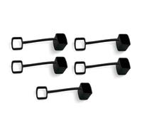 Tapones de vino, 60 uds., tapas vertedor silicona, punta bomba jarabe café, mantienen fresco el y champán(Black)