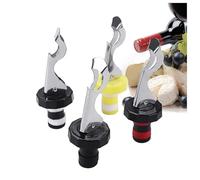 Tapones de Vino con Sello de Silicona,8 PCS Tapones de Botella de Palanca Reutilizables Tapón de Botella Universal Vacío Expandible Tapón de Botella de Bebida para Prosecco Espirituosos Champán