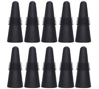 Tapones de Vino de Silicona DOULEIN, 10 Pcs, Negro, Reutilizables, para Vino, Champán, Cerveza y Bebidas Gaseosas
