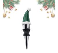Tapones de vino en forma de sombrero de Santa Claus para botellas de vino, tapa de botella de Navidad - Tapa superior de botella - festivo para los amantes del whisky, licores al