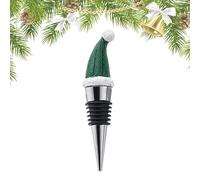 Tapones de vino en forma de sombrero de Santa Claus para botellas de vino, tapa de botella de Navidad | Tapón decorativo de botella - festivo para los amantes del whisky, licores al