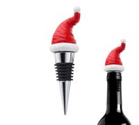 Tapones de vino en forma de sombrero de Santa Claus para botellas de vino, tapa de botella de Navidad,Decoración de tapa de botella de vacaciones | festivo para los amantes del whisky