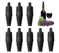 Tapones de vino para botellas | 8 piezas reutilizables y flexibles - Tapones de silicona para botellas, para champán de viaje, casa, bar, fiesta, restaurante