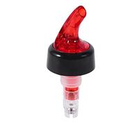 Tapones de vino portátil de 20 ml/30 ml, dispensador cuantitativo de vino, dispensador de líquidos de alcohol, botella de aceite, boquilla de boquilla, decantador, herramienta de barra (15 ml, rojo)