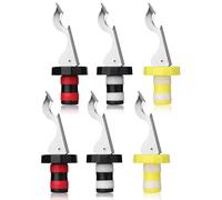 Tapones de vino reutilizables, tapón de silicona al vacío, tapón manual expansible para botella de bebidas, tapón hermético para botella de vino, corcho, 6 unidades