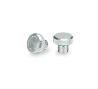 Tapones Embellecedores de Retrovisor Puig para rosca M10 x 125 - Rosca derecha + derecha Plata