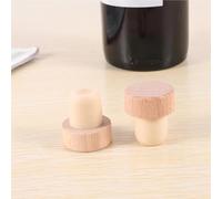 Tapones en forma de T, 12 Uds., corchos reutilizables madera y goma for botellas vino, cerveza, manualidades DIY