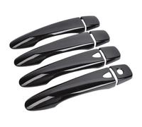 Tapones exteriores de repuesto para manija de puerta para Murano 2016 para Kicks 2017, cubierta de manija de puerta exterior de coche, accesorios de moldura (negro)
