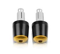 Tapones Extremo Manillar Motocicleta para Suzuki para Burgman 650 400 125 200 AN650 AN400 AN125 AN200 para BURGMAN650 Extremos puños Manillar(Oro Negro)