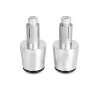 Tapones Extremo Manillar Motocicleta para Suzuki para Burgman 650 400 125 200 AN650 AN400 AN125 AN200 para BURGMAN650 Extremos puños Manillar(Negro Plata)