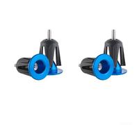 Tapones Extremos Bici MTB Aluminio Ligero 16.5g Multicolor | Aleación aluminio, bloqueo expansión, anti para polvo, 2 pares, colores vibrantes negro azul(Blue)