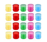 Tapones Fluorescentes para Válvulas de Rueda,20 de Válvula de Rueda Luminiscentes - Decorativas para Vástagos de Coche - para Coche Moto Competición Offroad Ciudad