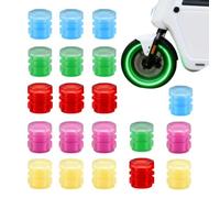 Tapones Fluorescentes para Válvulas de Rueda - 20 Protectores Fluorescentes para Válvulas de Rueda | Decorativas para Vástagos de Coche,para Coche Moto Competición Offroad Ciudad