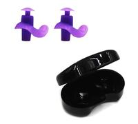 Tapones for los oídos impermeables de silicona suave, protección profesional for los oídos, suplemento Naiant con cancelación de ruido for dormir, 1 par(Purple)