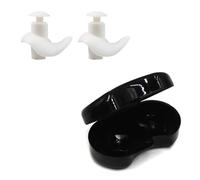 Tapones for los oídos impermeables de silicona suave, protección profesional for los oídos, suplemento Naiant con cancelación de ruido for dormir, 1 par(White)