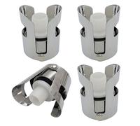 Tapones herméticos de sellado al vacío con clip de acero para champán, cerveza y vinos espumosos, botellas, corcho, tapones de vino de grado de restaurante, 2/4/6/8 piezas