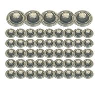 Tapones Metálicos Para Tornillos De Tejado | 50 Piezas Accesorios Para Techado | Tapón Impermeable para Tornillos de Techado,Propietario, Techador, Agricultor, Garaje, Cochera, Taller, Granero