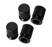 Tapones Neumaticos Coche Para Seat Para Leon MK3 MK2 5F | Aleación De Aluminio Tapones Rueda Coche Accesorios Decorativos(Negro)