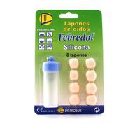 Tapones Oído Febredol Silicona 8 Unidades - Protegen Los Oidos