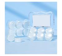 tapones oidos Máscara de natación reutilizable de silicona moldeable con cancelación de ruido y protección for dormir.(Transparent)