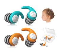 Tapones oidos Natación Niños,Tianher 2 Pares Tapones de silicona blanda reutilizables,Tapones Oidos Ruido Niños para Nadar, Dormir y Deportes Acuáticos
