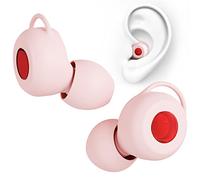 Tapones Oídos para Dormir - 1 Par Tapones Oídos de Silicona Reutilizables Lavableques, Reducción Sonido 27dB - Antiruido, Protección Auditiva para Dormir Trabajar Estudiar, Rosa8