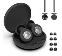 Tapones Oidos Ruido Dormir, 45dB Tapones Reutilizables Ultracómodos para Dormir con 8 Tapones de Silicona para Dormir Concentrarse Viajar y Conciertos