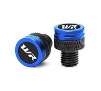 Tapones para agujeros Accesorios Motocicleta CNC Espejo Agujeros Tapones Tornillos Pernos Tapas De Cubierta Para Yamaha WR250F WR250R WR250X 2007 2008 2009 2010 2011 2012-2019(Blu)