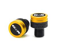 Tapones para agujeros Accesorios Motocicleta CNC Espejo Agujeros Tapones Tornillos Pernos Tapas De Cubierta Para SUZUKI GSR 750 400 600 GSR750 GSR400 GSR600 250 SF GSR250(Jaune)