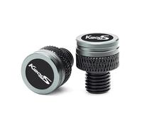 Tapones para agujeros Accesorios Motocicleta M10 * 1,25 Tapones De Orificio Espejo Aluminio Tornillos Pernos Para BMW K1200S K 1200S 2003 2004 2005 2006 2007 2008 2009(Grey)