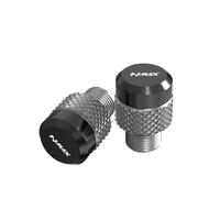 Tapones para agujeros Accesorios Motocicleta M10 * 1,25 Tapones De Orificio Espejo Aluminio Tornillos Pernos Para Yamaha NMAX N-MAX 155 NMAX125 2021 2022 2023 2024 2025(Grey)