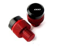 Tapones para agujeros Accesorios Para La Cubierta Del Orificio Espejo Retrovisor De Motocicleta Aleación Aluminio CNC Para Kawasaki Para Versys 1000 2012 2013 2014(Rosso)