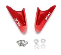 Tapones para agujeros Cubierta Decorativa Para Orificio De Espejo Retrovisor Motocicleta, Tapa Deflectora, Accesorios Para Ducati PANIGALE 899 2013 2014 2015(Rosso)