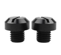 Tapones para agujeros de espejos,2 piezas ciegos espejo retrovisor - orificios M10x1.25 Tornillos derecho izquierdo a prueba herrumbre