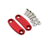 Tapones para agujeros Eliminador Transmisión Parabrisas Para Cubierta Orificio Espejo Retrovisor Motocicleta Para Kawasaki ZX-10R ZX10R 20011 2012 2013 2014 2015(Rosso)