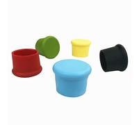 Tapones para Botellas,5 Piezas Tapa de Botella de Vino Reutilizables Tapones de Vino Silicona,Para Vino, Champán,Cerveza,Bebidas Carbonatadas,Sellando Frescura (Color)