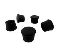 Tapones para Botellas,5 Piezas Tapa de Botella de Vino Reutilizables Tapones de Vino Silicona,Para Vino, Champán,Cerveza,Bebidas Carbonatadas,Sellando Frescura (Negro)