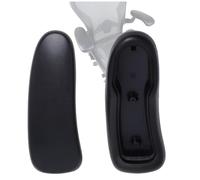 Tapones para brazos Herman Miller Classic Aeron Chair Graphite Black | Repuesto para silla Herman Miller Classic Aeron, acabado de grafito, cómodas almohadillas para reposabrazos de escritorio