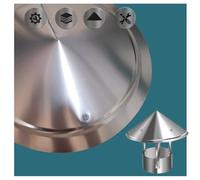 Tapones para Chimenea, Tapón Ajustable para Chimenea, Cubierta Impermeable para Chimenea, Tapa de Techo cónica, Protector de Tubo de Chimenea Personalizable, Se Adapta a
