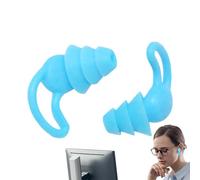 Tapones para dormir | 1 par de accesorios de sueño reutilizables, tapones para los oídos de silicona protectores, para viajes, oficina, hogar, campus de ocio y eventos