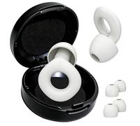 Tapones para dormir ultra cómodos, Tapones oídos dormir, tapones antiruido reutilizables de silicona suave, Ideales para viajes y entornos ruidosos, Blanco