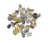 Tapones para extremos de cordones de acero, Tapas de extremo cuerda for hacer joyas, 50 piezas, multicolor, varios tamaños(Mix Color,25mm)