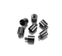 Tapones para extremos de cordones de acero, Tapas de extremo cuerda Multicolor 3-10 mm 20-50 piezas for hacer joyas DIY(Gun Black,20Pcs 12 x 15mm)