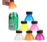Tapones para latas,6 Piezas Tapa De Lata Antipolvo Reutilizable, Fácil Limpieza Tapa De La Tapa De La Bebida De Plástico Superior Tapa De La Botella De Lata De Refresco, Tapas de latas reutilizables