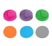 Tapones para latas de bebidas del Reino Unido: 6 fundas de silicona para latas de bebidas del Reino Unido | Tapas reutilizables para latas de bebidas gaseosas, cubiertas antipinchos | Protector de