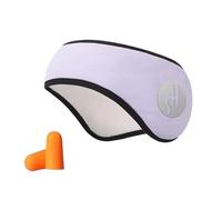 Tapones para los oídos 2 en 1 para reducir el ruido, máscara de ojos ajustable, aislante, tapones para los oídos para viajes, siesta, almuerzo, descanso, aislamiento acústico (morado)
